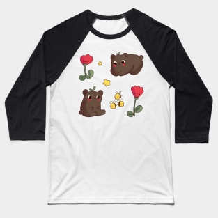 Cute bear stickers pack Baseball T-Shirt